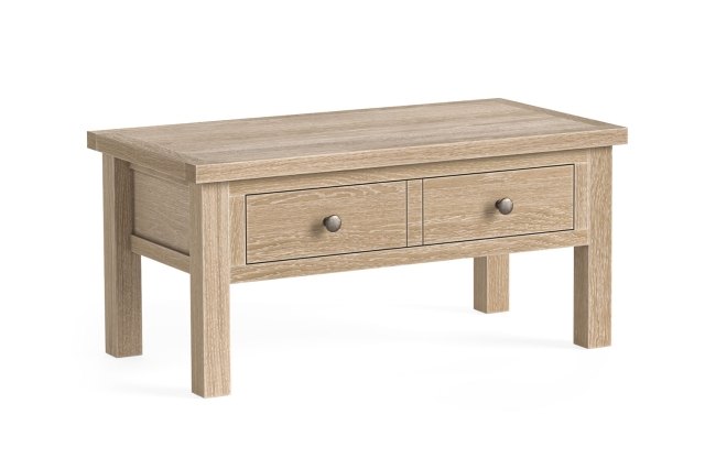 Modern Country Oak Coffee Table with Drawer Modern Country Oak Coffee Table with Drawer