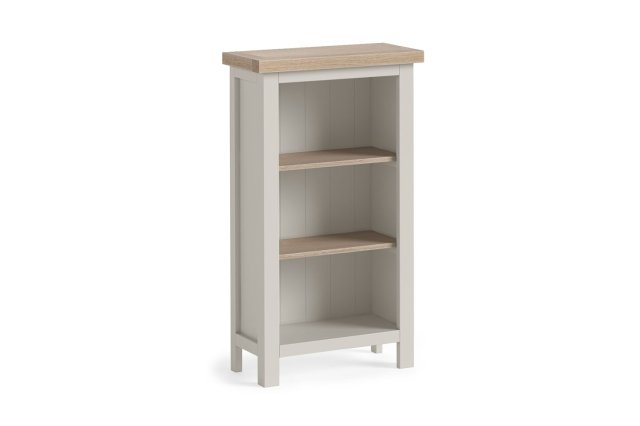 Modern Country Painted Oak Stone Grey Mini Bookcase Modern Country Painted Oak Stone Grey Mini Bookcase