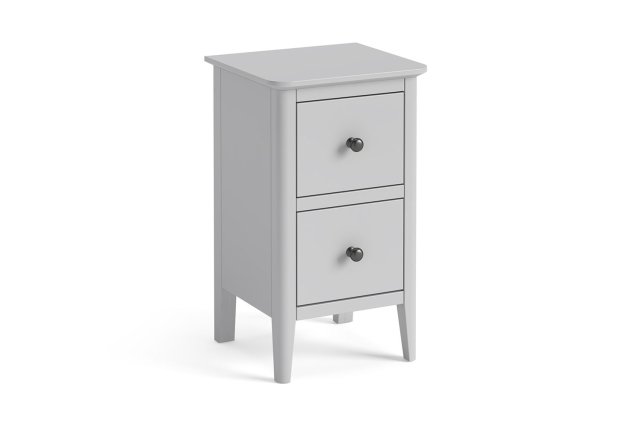 Stowe Painted Grey Narrow Bedside Table Stowe Painted Grey Narrow Bedside Table