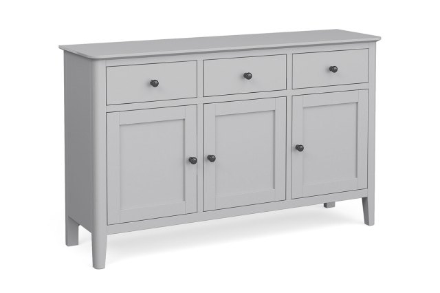 Stowe Painted Grey Large 3 Door Sideboard Stowe Painted Grey Large 3 Door Sideboard