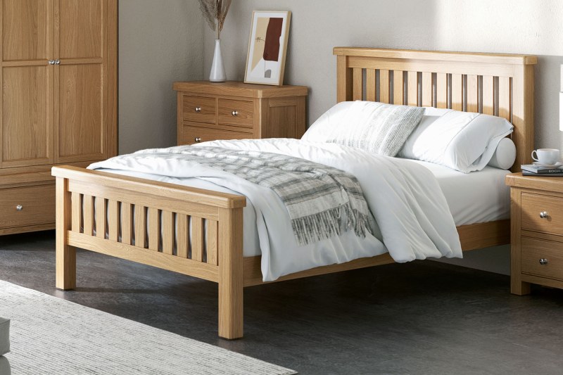 Normandy Chunky Country Oak Bed Frame Normandy Chunky Country Oak Bed Frame