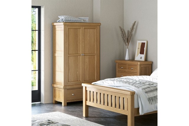 Normandy Chunky Country Oak Gents Wardrobe Normandy Chunky Country Oak Gents Wardrobe