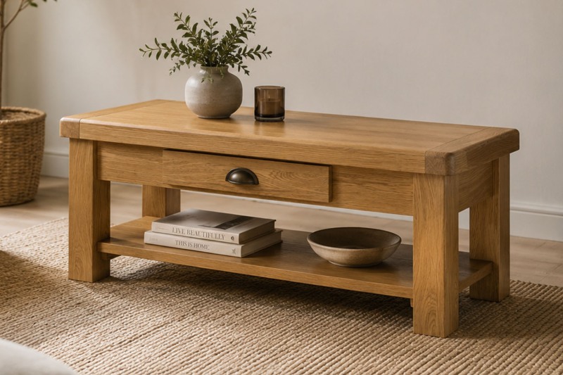 Normandy Chunky Country Oak Coffee Table Normandy Chunky Country Oak Coffee Table