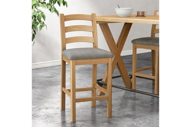 Normandy Chunky Country Oak Bar Stool Normandy Chunky Country Oak Bar Stool