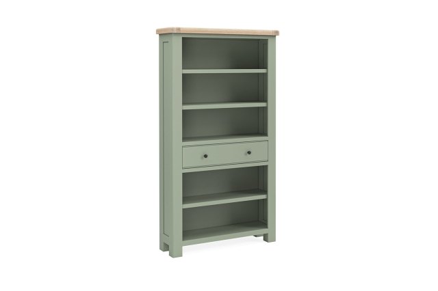 Salcombe Painted Oak Sage Green Large Bookcase Salcombe Painted Oak Sage Green Large Bookcase