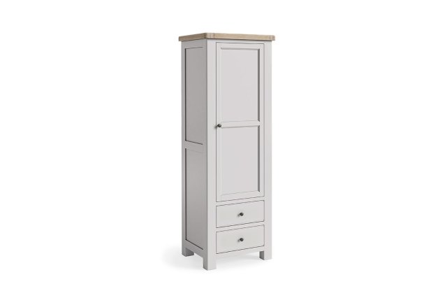 Salcombe Painted Oak Stone Grey Single Larder Unit Salcombe Painted Oak Stone Grey Single Larder Unit