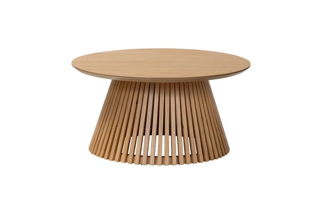 Soho Natural Oak Slatted Round Coffee Table Soho Natural Oak Slatted Round Coffee Table