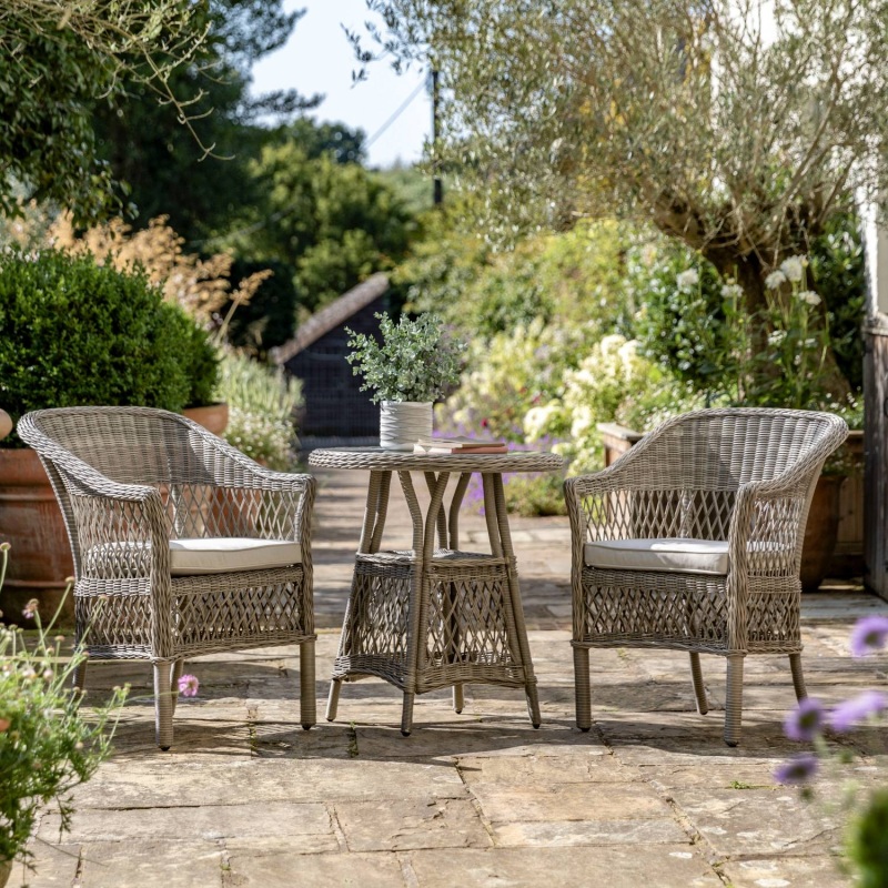Gallery Direct Menton Outdoor Bistro Set Stone Gallery Direct Menton Outdoor Bistro Set Stone