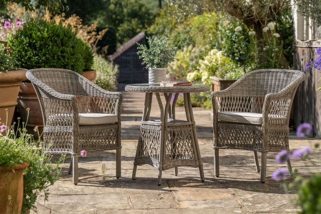 Gallery Direct Menton Outdoor Bistro Set Stone Gallery Direct Menton Outdoor Bistro Set Stone