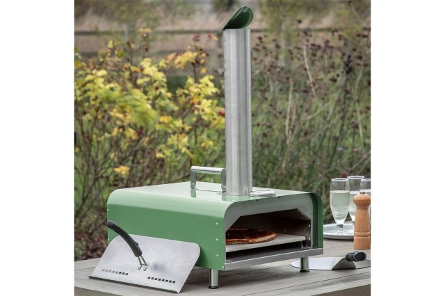 Gallery Direct Sassari Outdoor Pellet Pizza Oven Green Gallery Direct Sassari Outdoor Pellet Pizza Oven Green