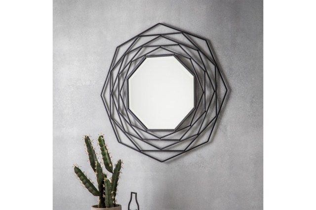 Gallery Direct Estella Mirror Black 910x910mm Gallery Direct Estella Mirror Black 910x910mm