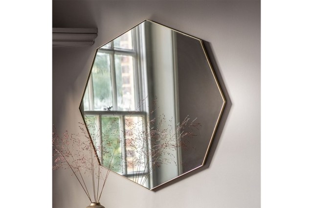 Gallery Direct Bowie Octagon Mirror Champagne 800x800mm Gallery Direct Bowie Octagon Mirror Champagne 800x800mm