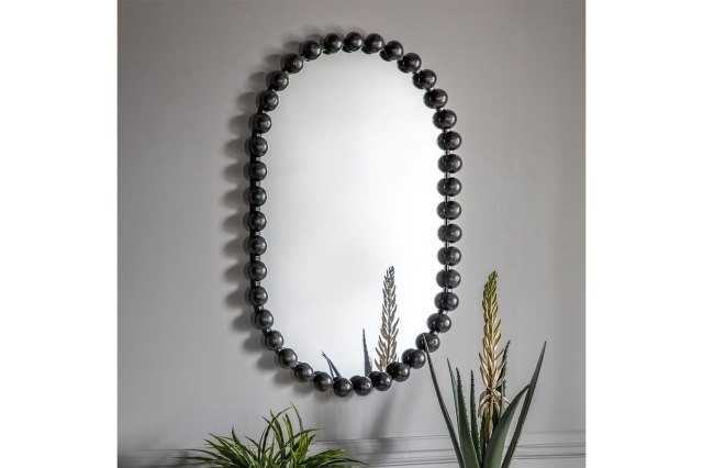 Gallery Direct Ceretti Mirror Black 600 x 50 x 900mm Gallery Direct Ceretti Mirror Black 600 x 50 x 900mm