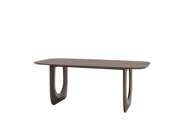 Gallery Direct Arc Walnut Mango Wood 200cm Dining Table Gallery Direct Arc Walnut Mango Wood 200cm Dining Table