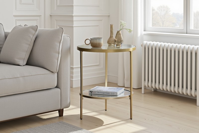 Gallery Direct Hudson Champagne Side Table Gallery Direct Hudson Champagne Side Table