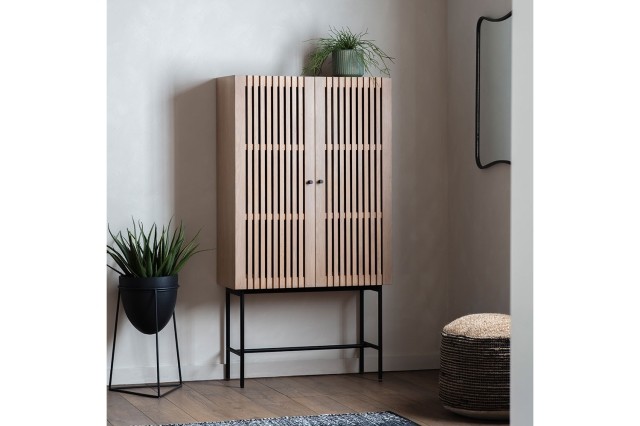 Gallery Direct Okayama Oak Cocktail Cabinet Gallery Direct Okayama Oak Cocktail Cabinet