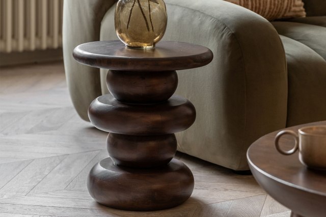 Gallery Direct Sculpt Mango Wood Side Table Gallery Direct Sculpt Mango Wood Side Table