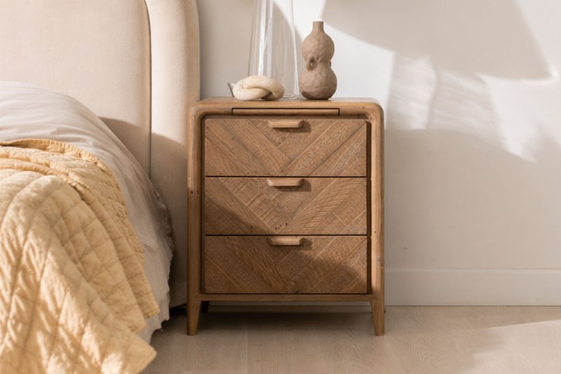 Atauro Reclaimed Wood Small Bedside Table Atauro Reclaimed Wood Small Bedside Table