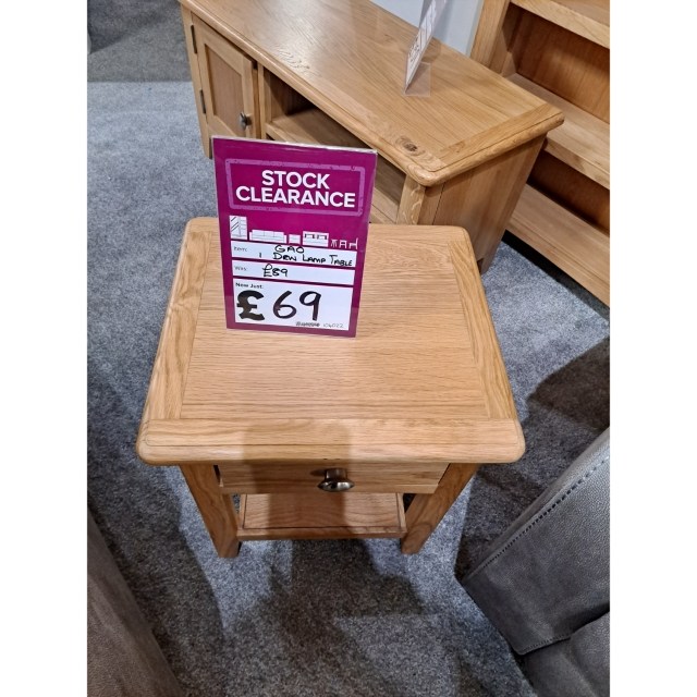 Ex-Display Plymouth - GAO 1 Drawer Lamp Table Ex-Display Plymouth - GAO 1 Drawer Lamp Table