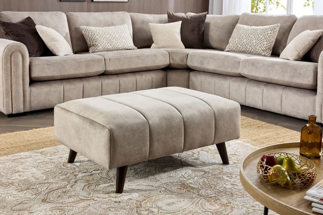 Glamour Plush Footstool Glamour Plush Footstool