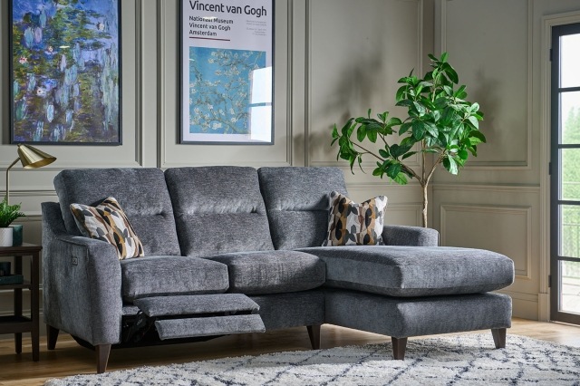 Ace Fabric Reclining Motion Chaise Lounger Sofa Ace Fabric Reclining Motion Chaise Lounger Sofa