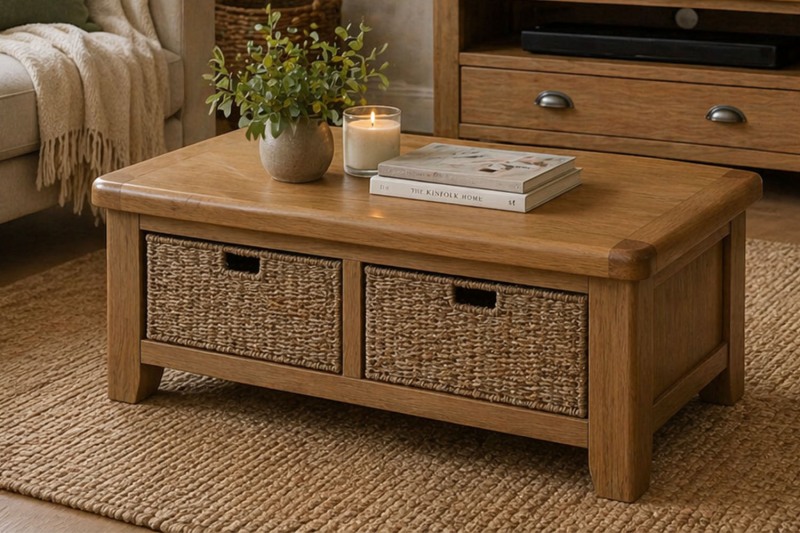 Tewkesbury Smoked Oak Coffee Table Tewkesbury Smoked Oak Coffee Table