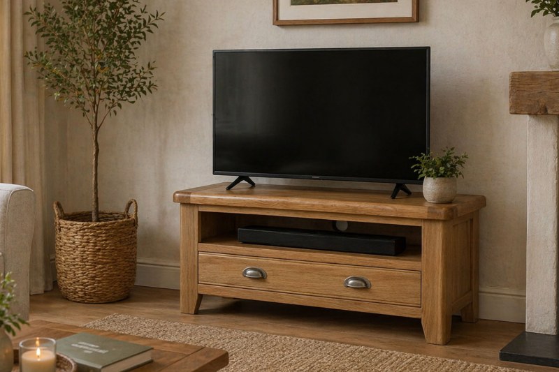 Tewkesbury Smoked Oak TV Unit Tewkesbury Smoked Oak TV Unit