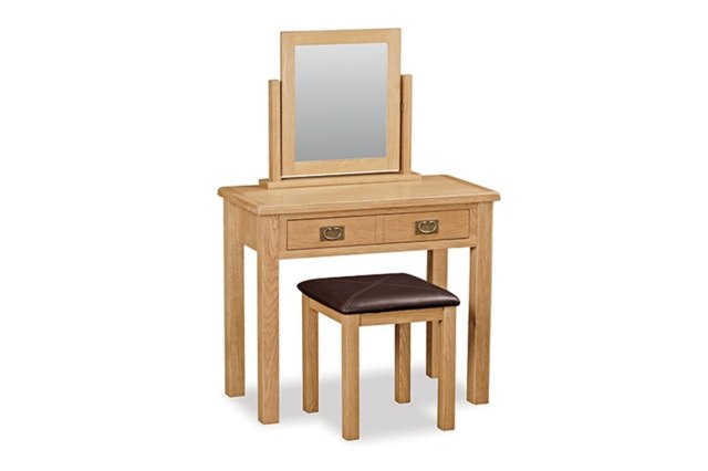 Salisbury Lite Oak Dressing Table Set Salisbury Lite Oak Dressing Table Set