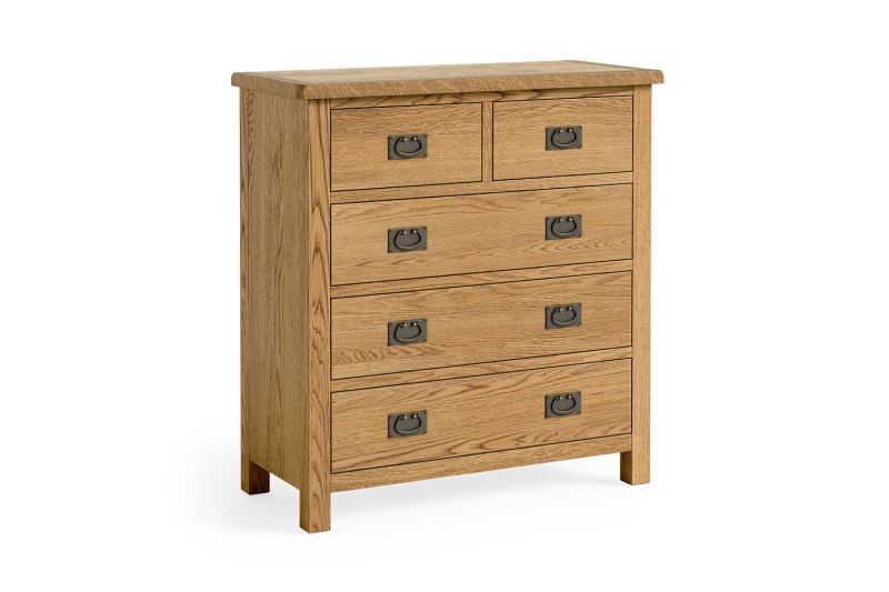 Salisbury Lite Oak 2 Over 3 Chest of Drawers Salisbury Lite Oak 2 Over 3 Chest of Drawers