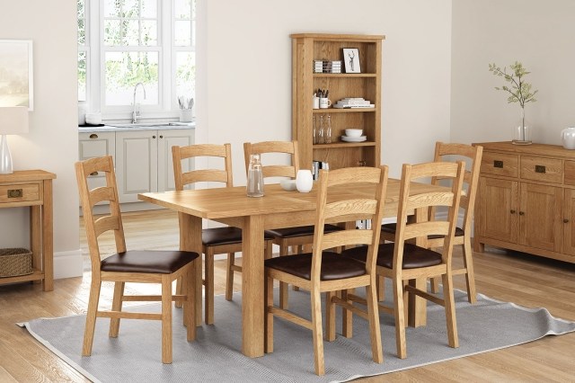 Salisbury Lite Oak Compact Ext Dining Table Salisbury Lite Oak Compact Ext Dining Table