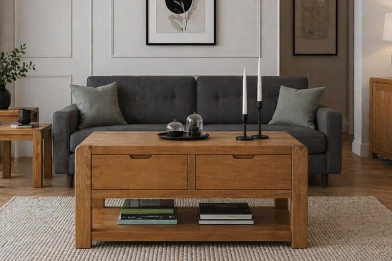 Bergen Oak Coffee Table Bergen Oak Coffee Table