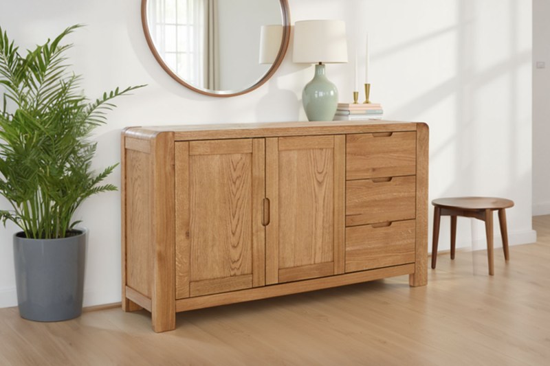 Bergen Solid Oak Large Sideboard Bergen Solid Oak Large Sideboard