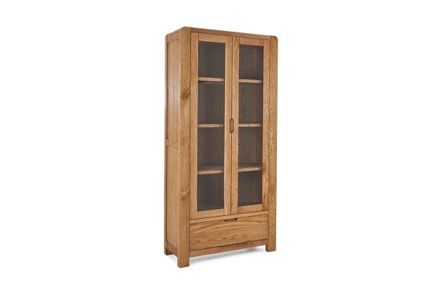 Bergen Solid Oak Display Cabinet Bergen Solid Oak Display Cabinet