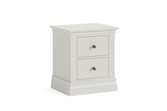 Bordeaux Painted Cotton 2 Drawer Bedside Table Bordeaux Painted Cotton 2 Drawer Bedside Table