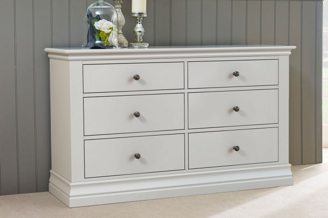 Bordeaux Painted Cotton 6 Drawer Chest Of Drawers Bordeaux Painted Cotton 6 Drawer Chest Of Drawers