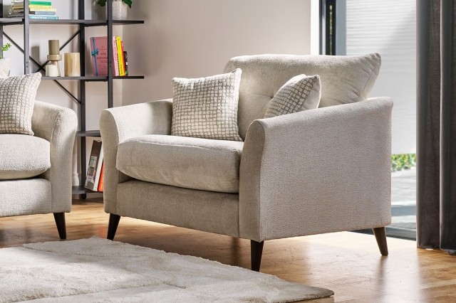 Milly Fabric Snuggler Love Chair Milly Fabric Snuggler Love Chair