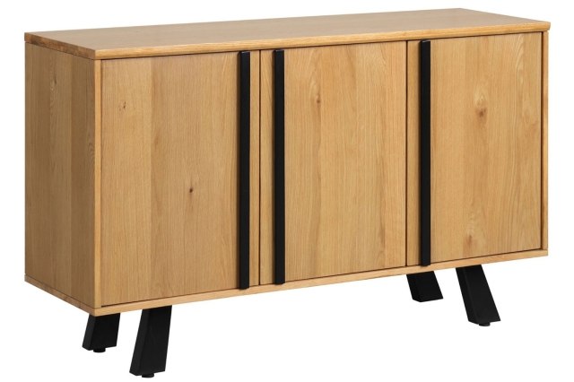 Heron Industrial Oak 3 Door Sideboard Heron Industrial Oak 3 Door Sideboard