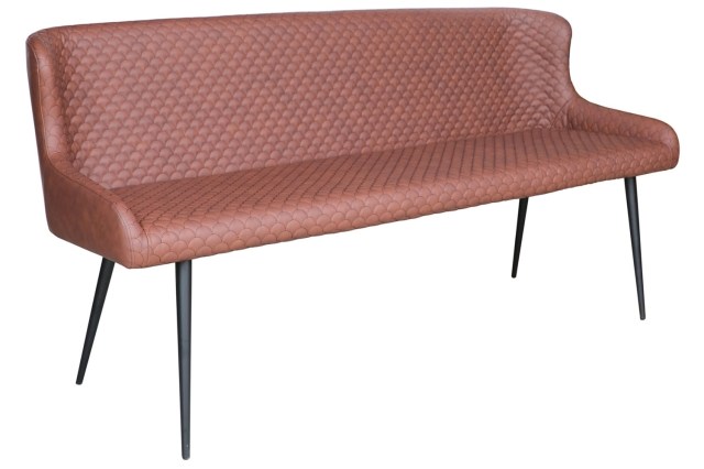 Heron Industrial Bench in Tan PU Heron Industrial Bench in Tan PU