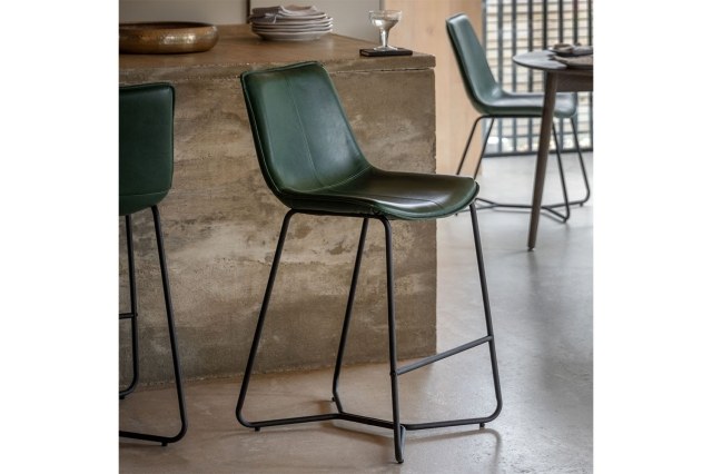Gallery Direct Set of 2 Hawking Bar Stool in Green Gallery Direct Set of 2 Hawking Bar Stool in Green