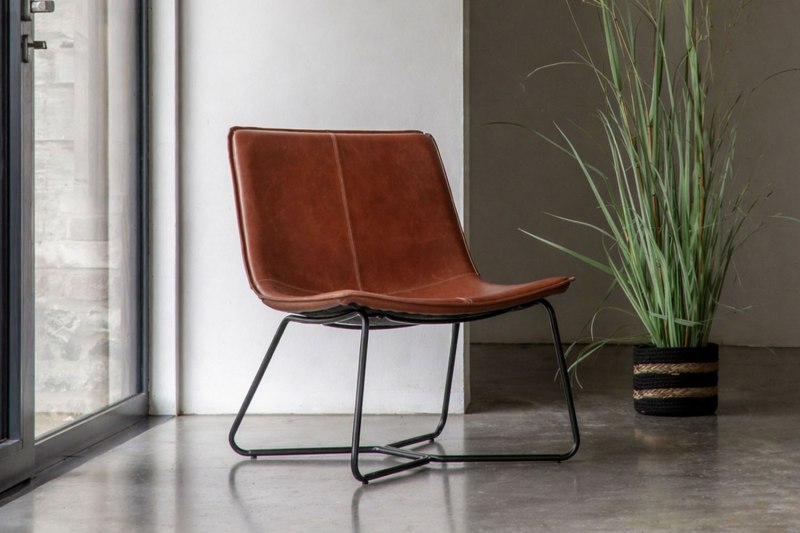 Gallery Direct Hawking Lounge Chair in Brown Gallery Direct Hawking Lounge Chair in Brown
