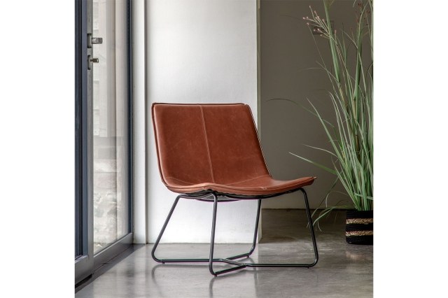 Gallery Direct Hawking Lounge Chair in Brown Gallery Direct Hawking Lounge Chair in Brown