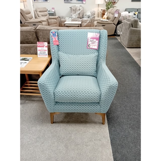 Ex-Display St Austell - Hansson Fabric Accent Chair | Lattic Haze Ex-Display St Austell - Hansson Fabric Accent Chair | Lattic Haze