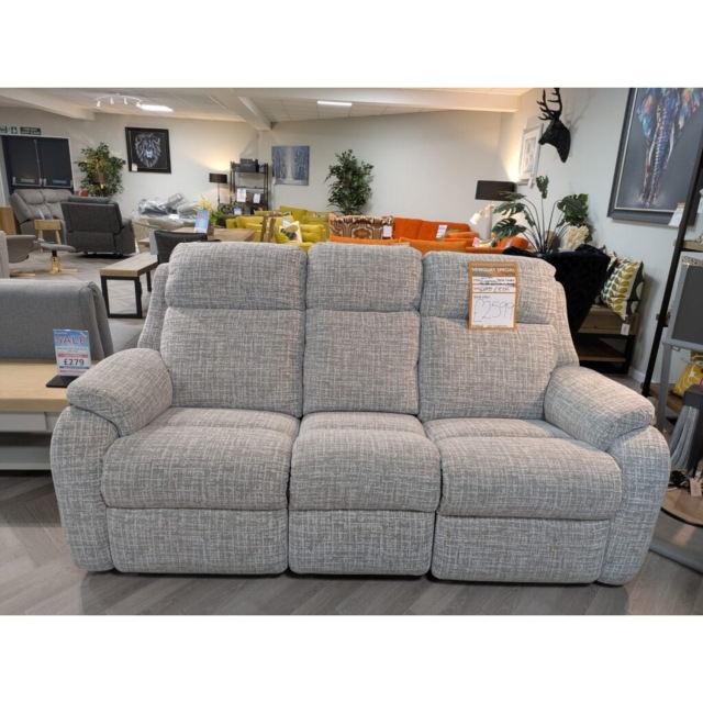 Ex-Display Newquay - G Plan Kingsbury 3 Seater Power Recliner Sofa with Headrest and Lumber with USB Ex-Display Newquay - G Plan Kingsbury 3 Seater Power Recliner Sofa with Headrest and Lumber with USB