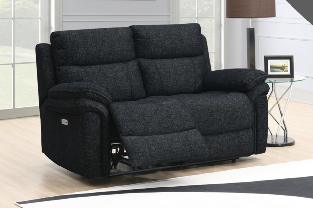 Harrow 2 Seater Sofa Electric Recliner in Black Harrow 2 Seater Sofa Electric Recliner in Black
