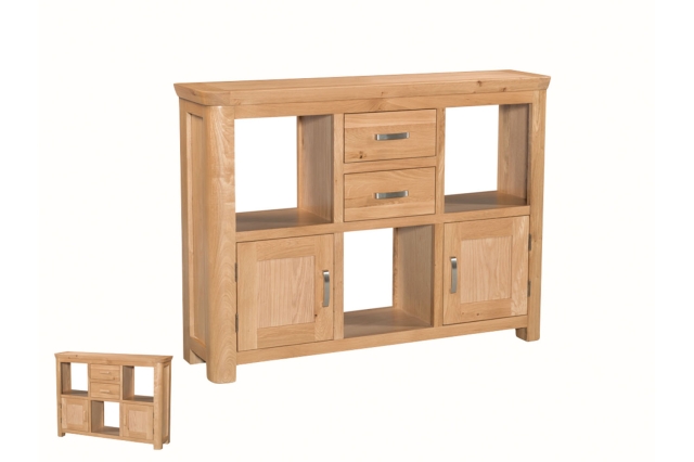 Treviso Oak Low Display Unit Treviso Oak Low Display Unit
