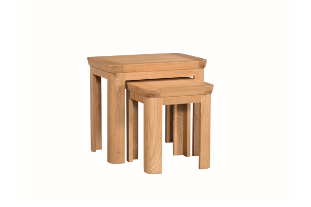 Treviso Oak Nest of 2 Tables Treviso Oak Nest of 2 Tables