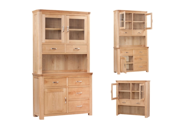 Treviso Oak Small Buffet Hutch Sideboard Treviso Oak Small Buffet Hutch Sideboard