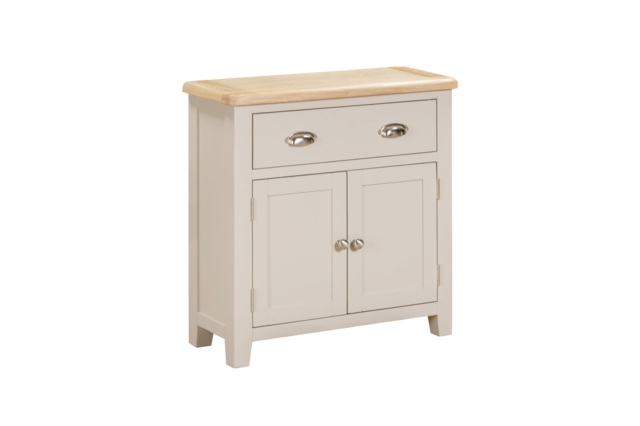 Windermere Painted Oyster Grey Oak Compact Sideboard Windermere Painted Oyster Grey Oak Compact Sideboard