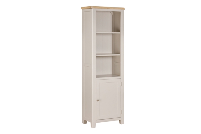 Windermere Painted Oyster Grey Oak Tall Narrow Bookcase Windermere Painted Oyster Grey Oak Tall Narrow Bookcase