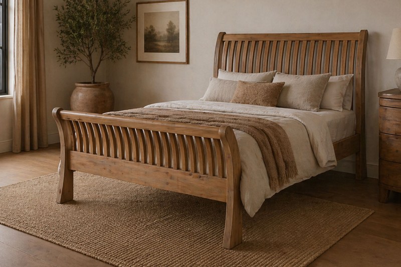 Bermuda Reclaimed Wood Slatted Bedframe Bermuda Reclaimed Wood Slatted Bedframe